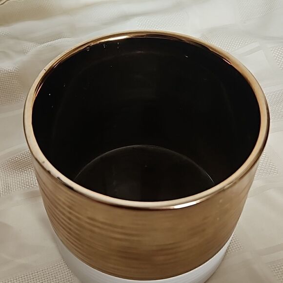 Ceramic Vase Rose Gold/ White 7×7 - Picture 9 of 16